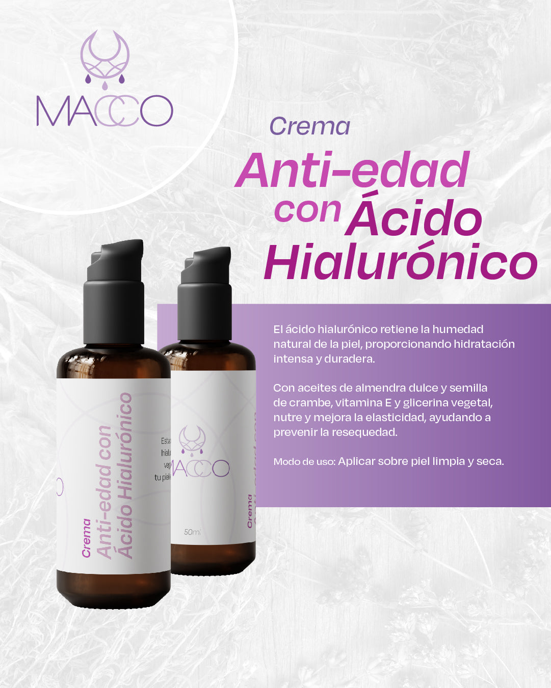 Crema Anti-edad con Ácido Hialurónico
