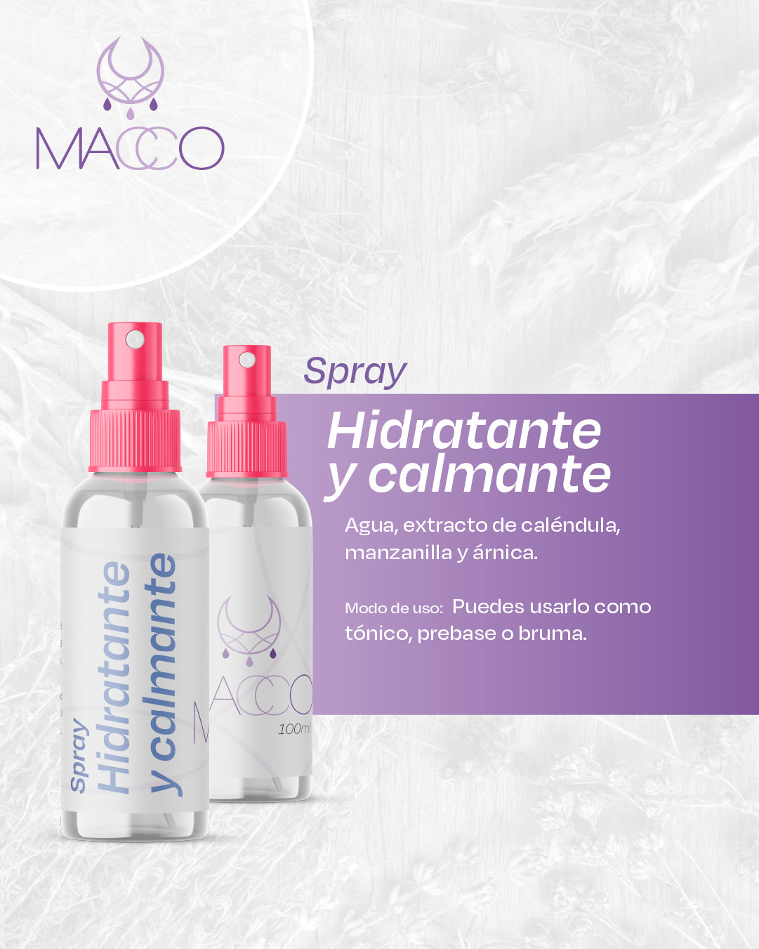 Spray Hidratante y calmante