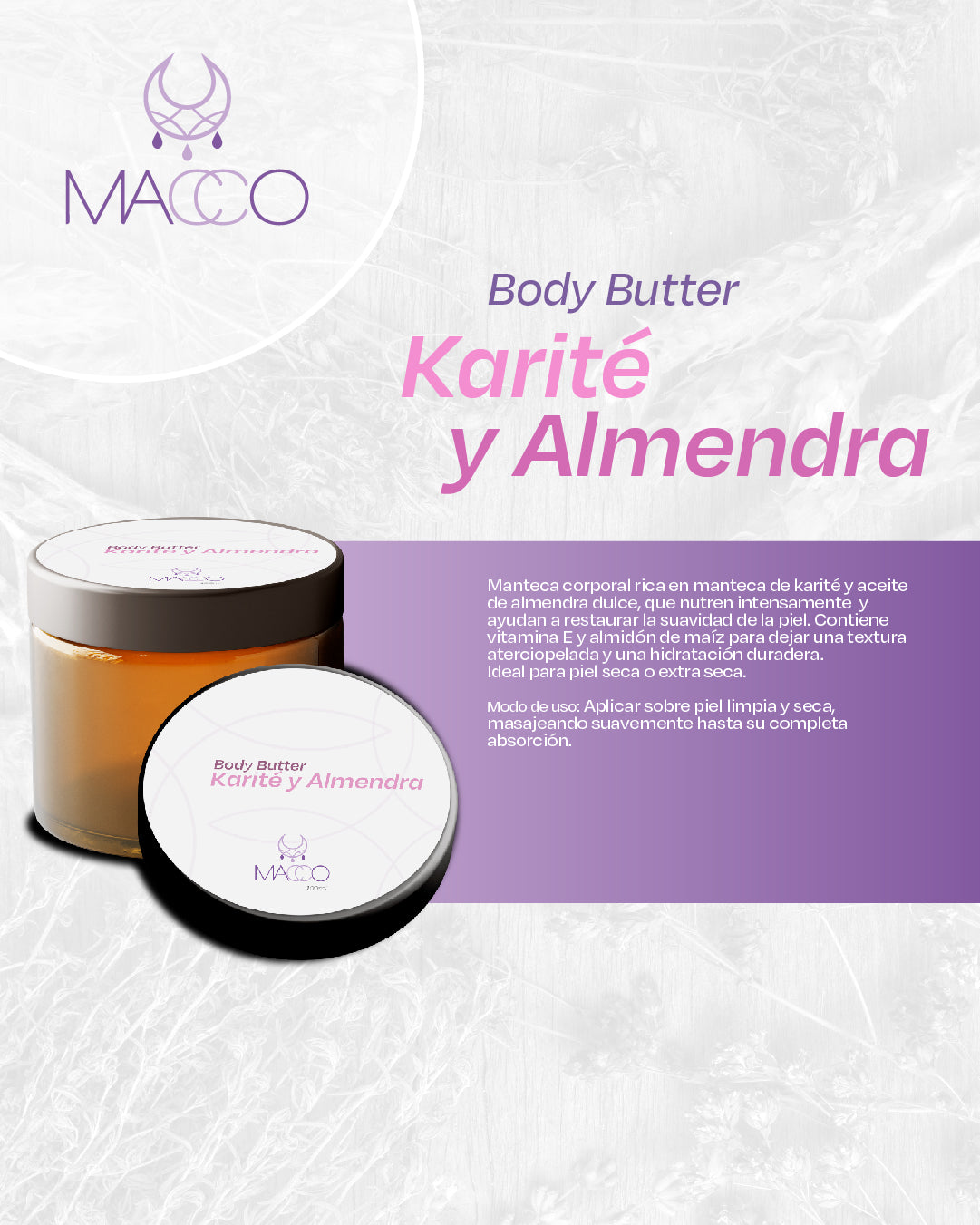 Body Butter Karité y Almendra