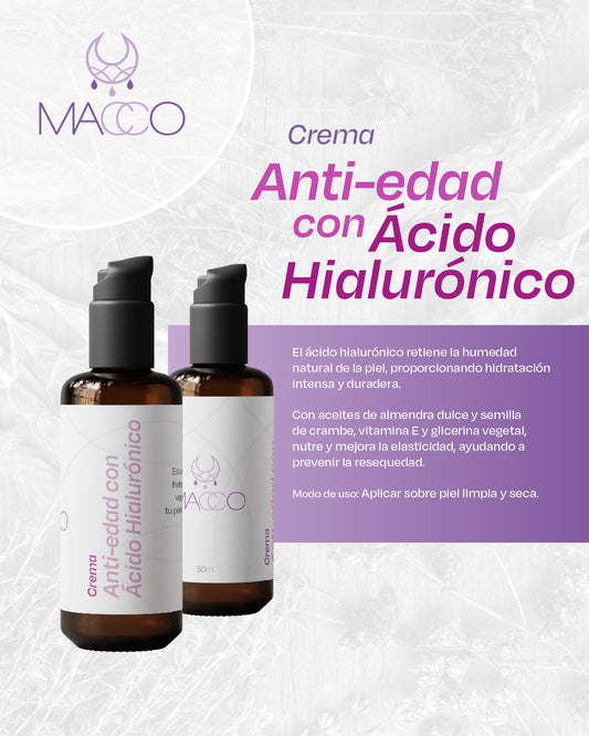 Crema Anti-edad con Ácido Hialurónico