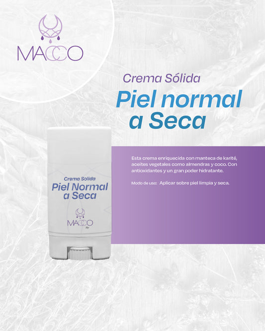 Crema sólida Piel Normal a Seca