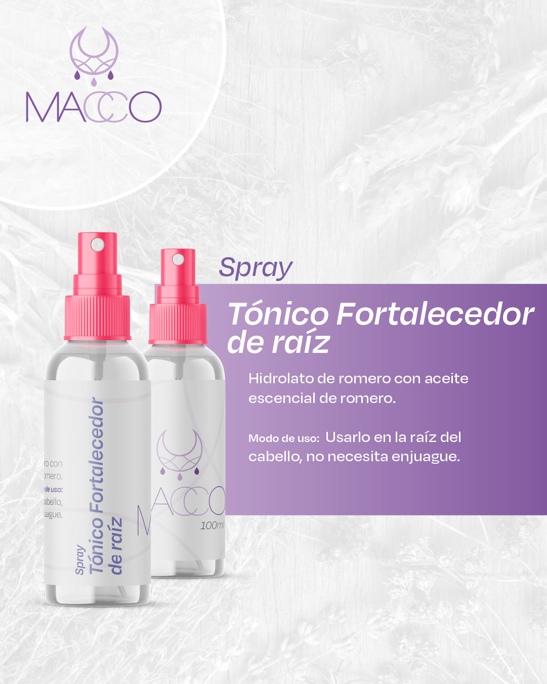 Spray Tónico Fortalecedor  de raíz